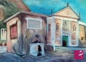quadri in vendita online - CHIESA DI S. AUREA - OSTIA ANTICA