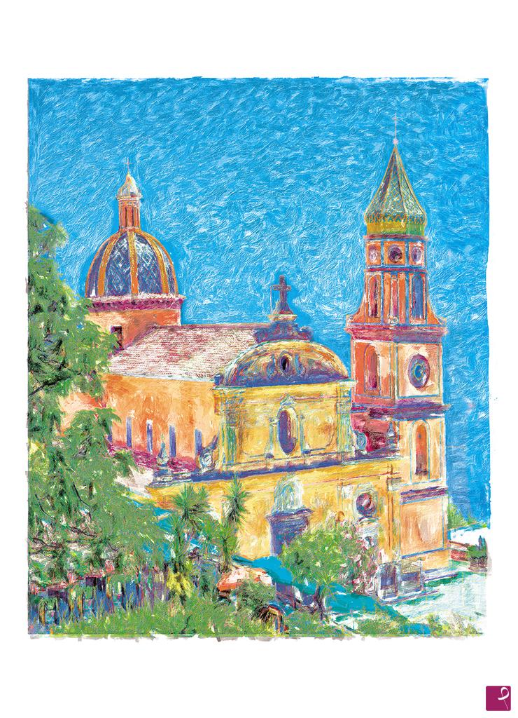 quadri in vendita online - Chiesa di San Gennaro a Praiano.