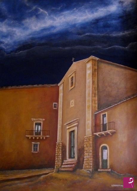 quadri in vendita online - Chiesa di San Leonardo - Sortino - Siracusa