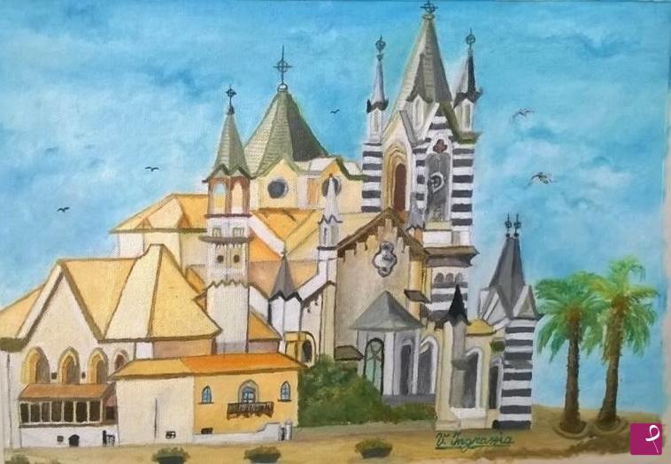 quadri in vendita online - Chiesa di S.pietro a zinola SV.