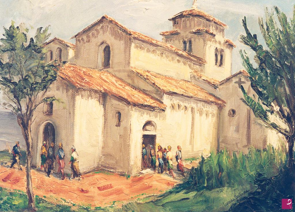 quadri in vendita online - CHIESA ROMANICA A PORTONOVO