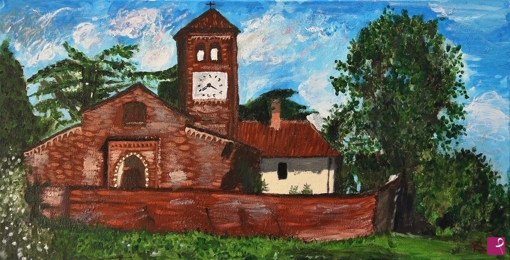 quadri in vendita online - chiesa Viatosto Asti