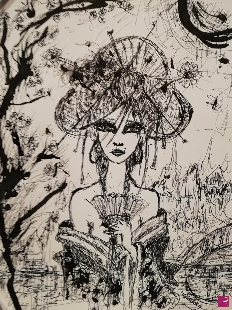 quadri in vendita online - China girl 