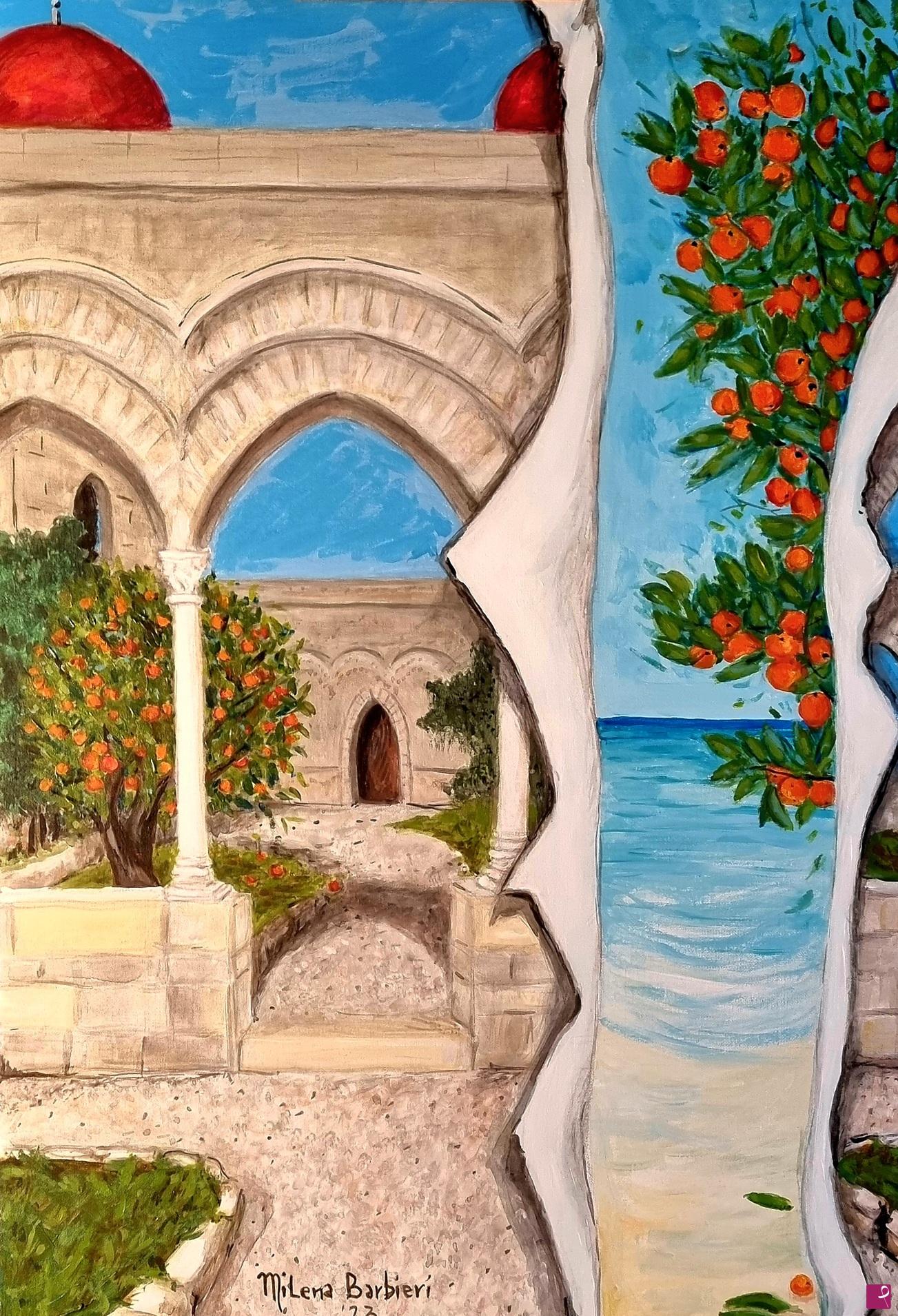 quadri in vendita online - Chiostro di San Giovanni degli Eremiti a Palermo