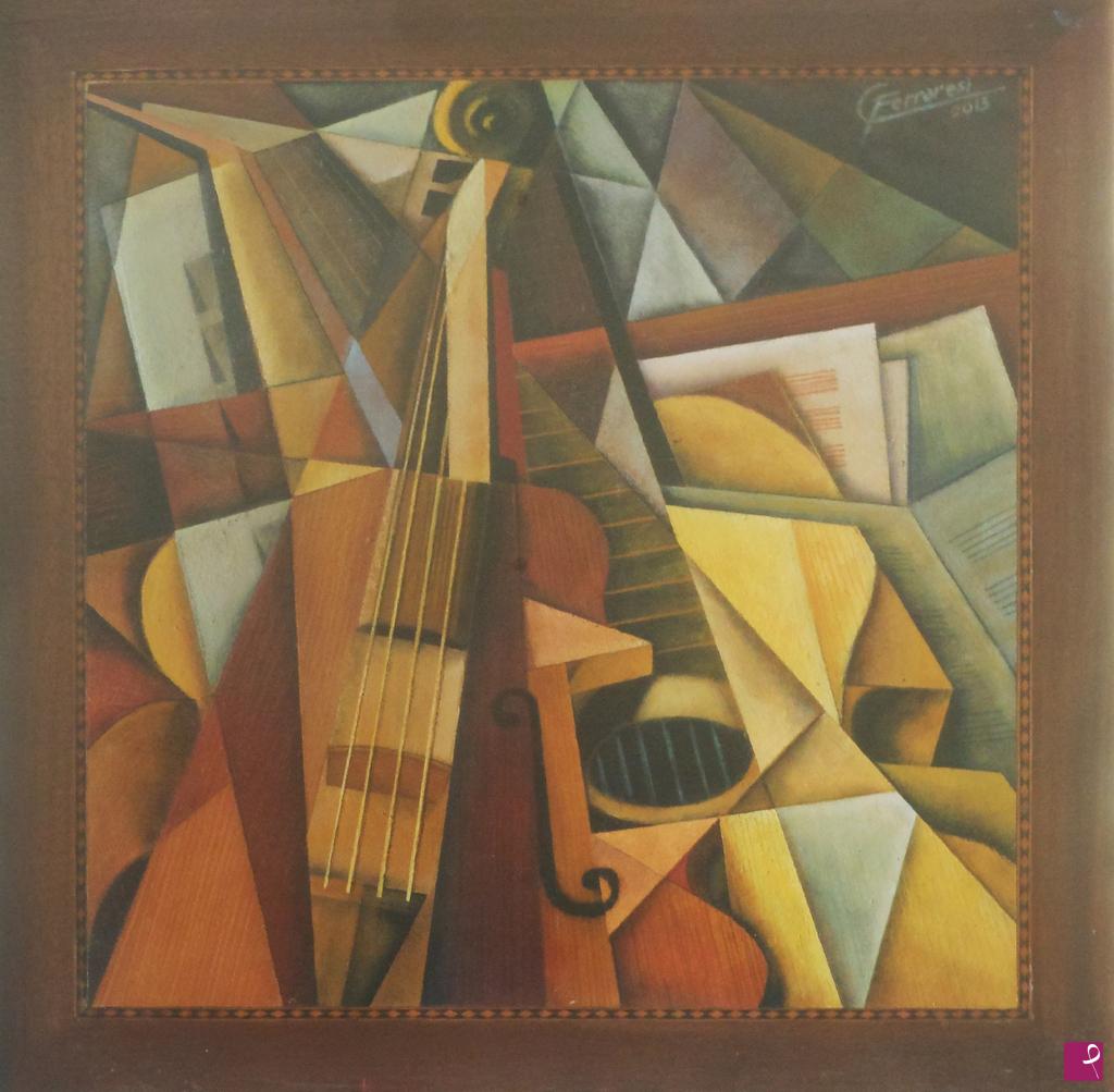 quadri in vendita online - Chitarra e violino