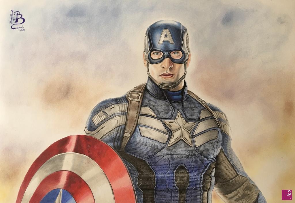 quadri in vendita online - Chris Evans in Capitan America The Winter Soldier