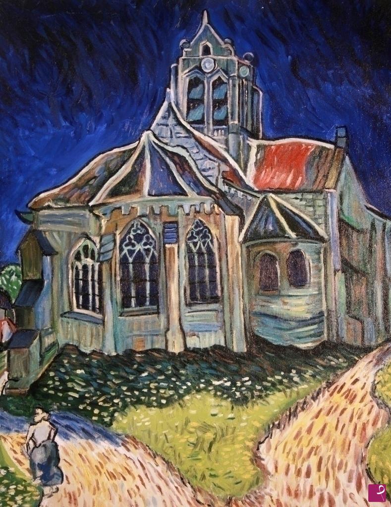 quadri in vendita online - Church at Auvers