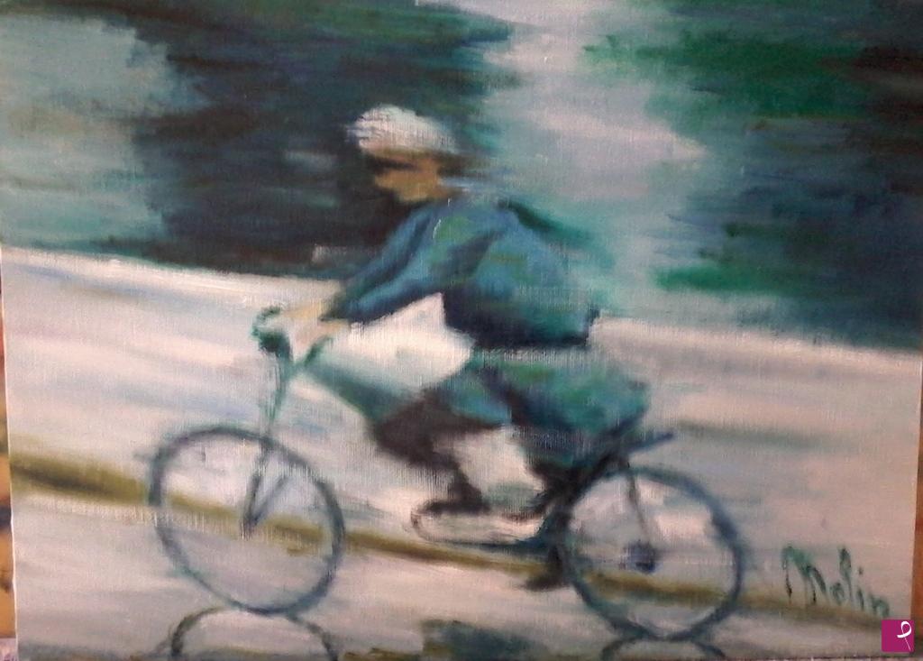 quadri in vendita online - Ciclista
