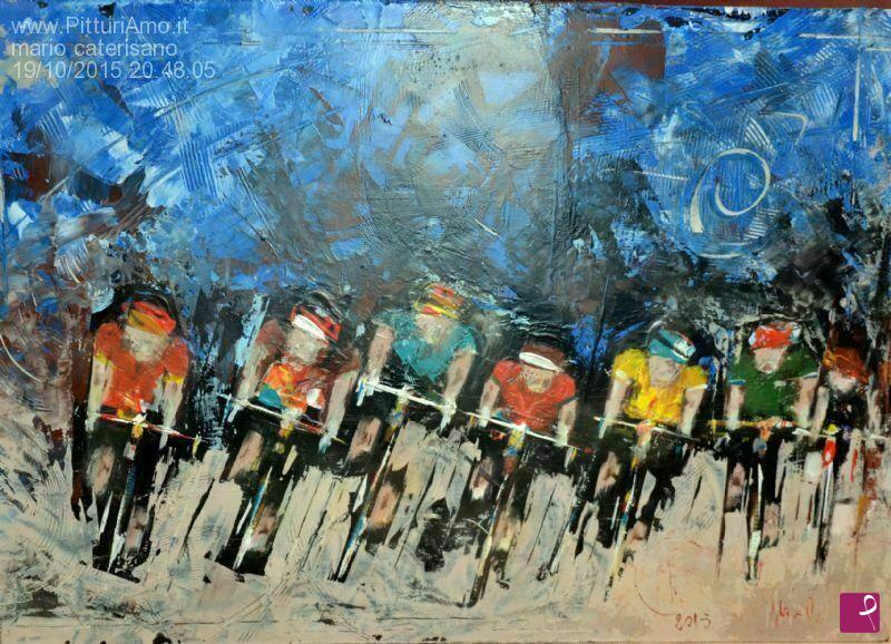 quadri in vendita online - ciclisti