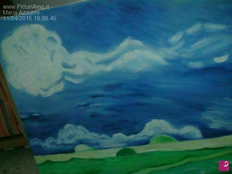 quadri in vendita online - Ciel bleu et nuages blancs - Van Gogh