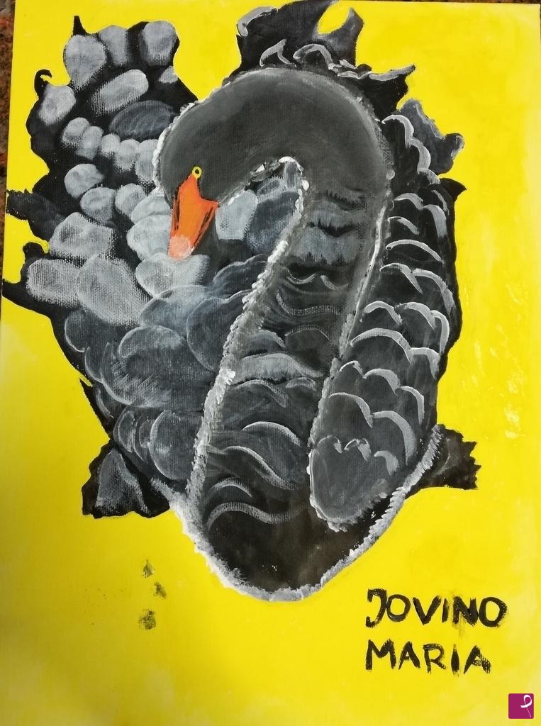quadri in vendita online - Cigno nero