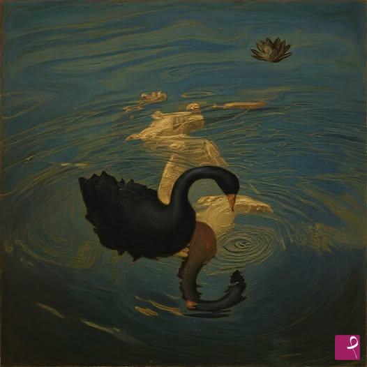 quadri in vendita online - cigno nero