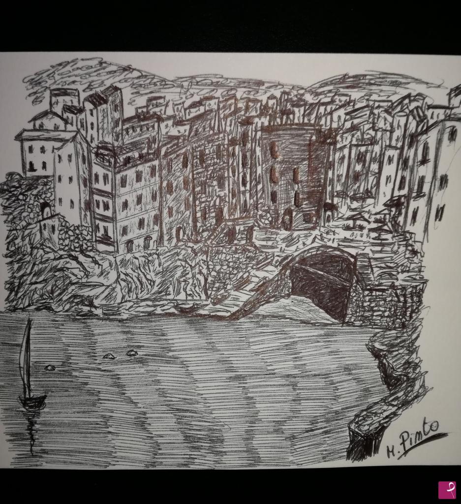 quadri in vendita online - Cinque Terre - Riomaggiore