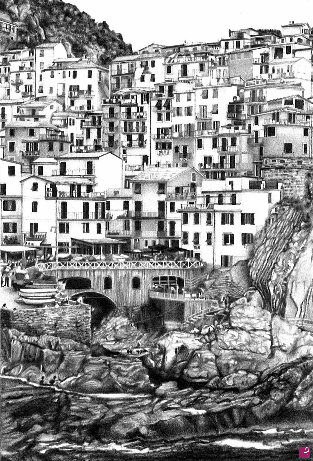 quadri in vendita online - Cinque Terre.
