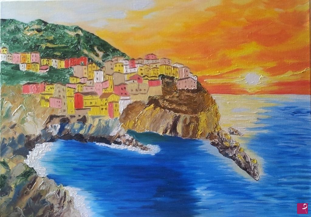 quadri in vendita online - Cinque terre   