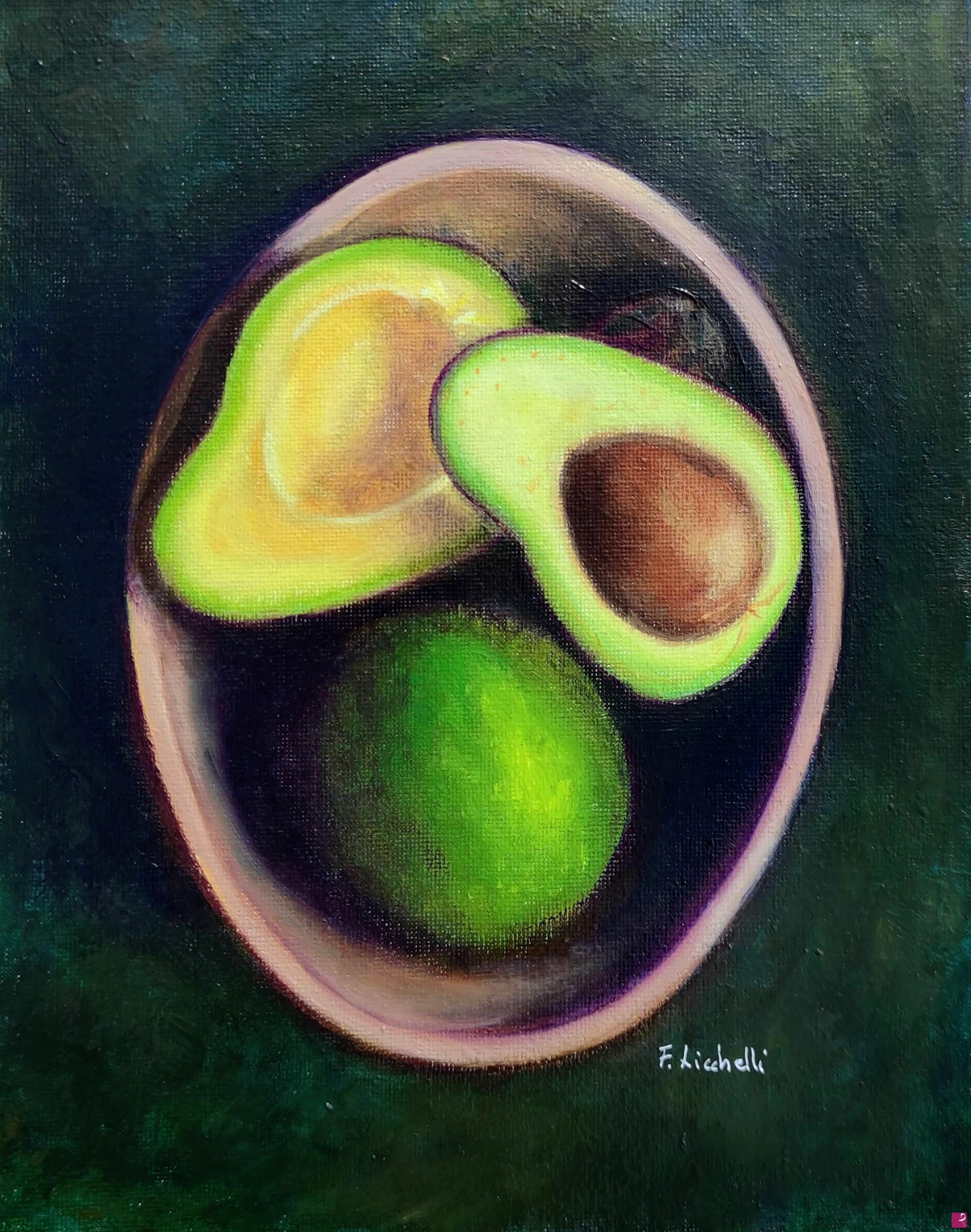 quadri in vendita online - Ciotola di avocado