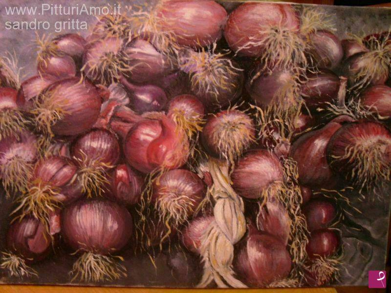 quadri in vendita online - cipolle rosse di tropea