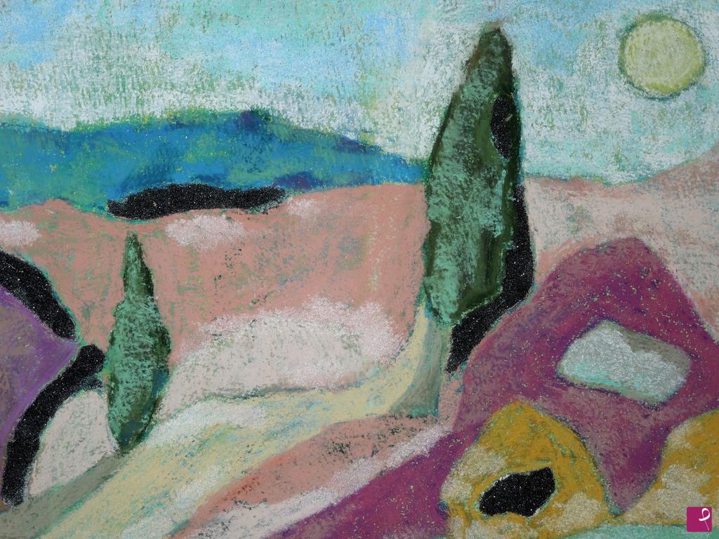 quadri in vendita online - Cipressi in Toscana - 100