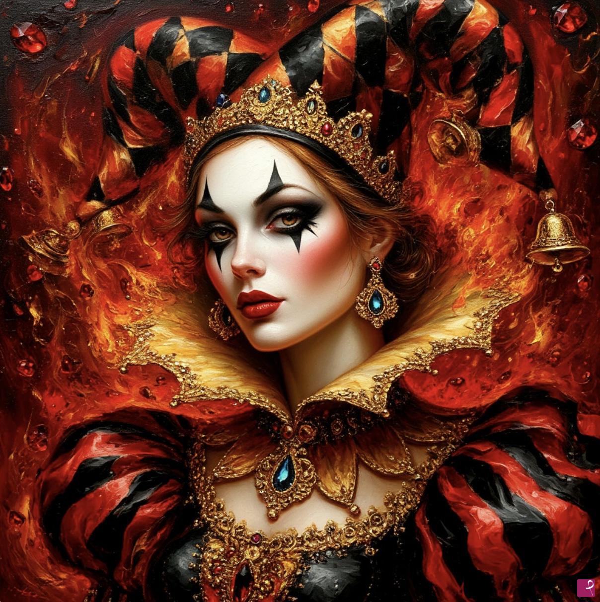 quadri in vendita online - Circus clown