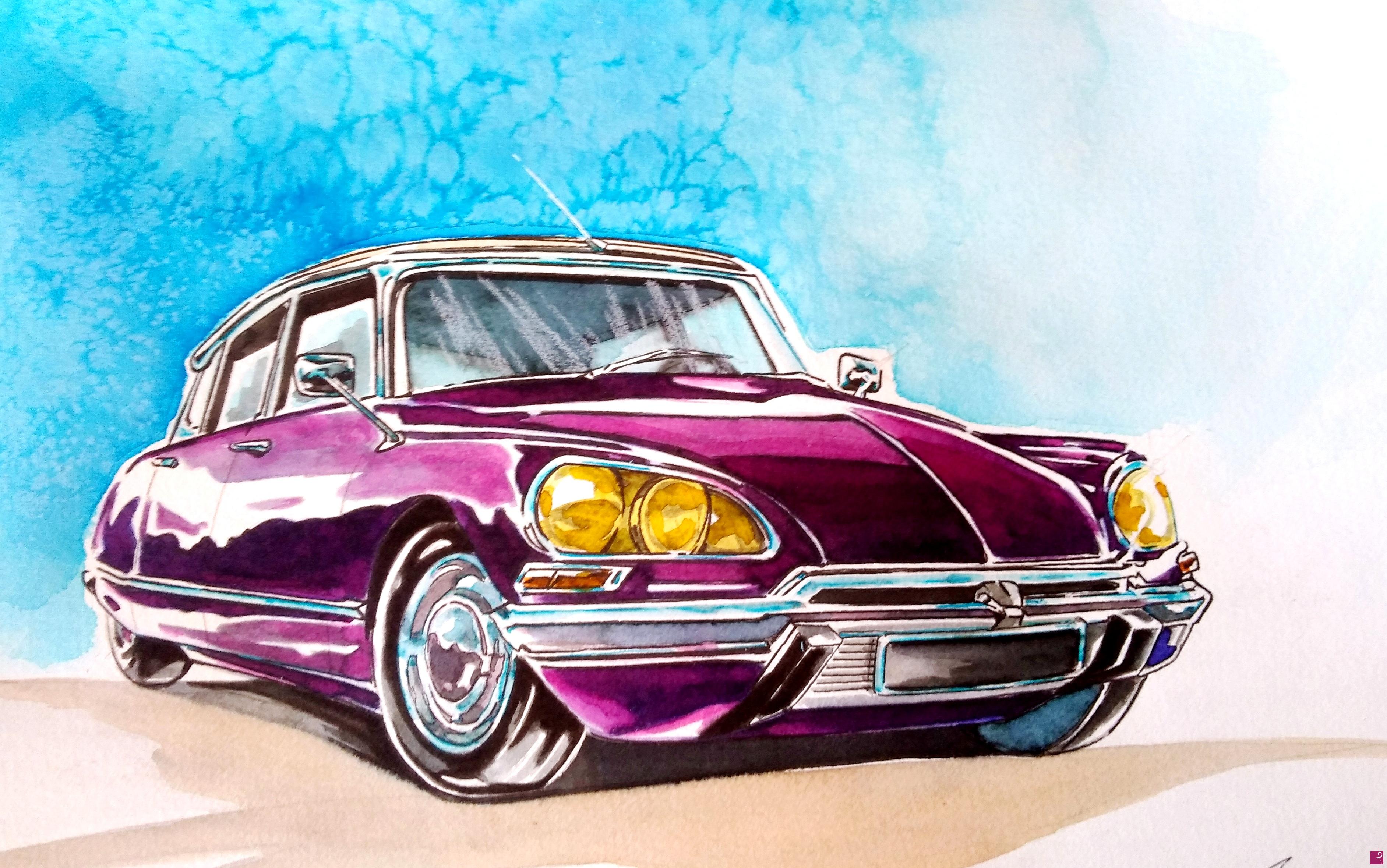 quadri in vendita online - CITROEN DS  1970