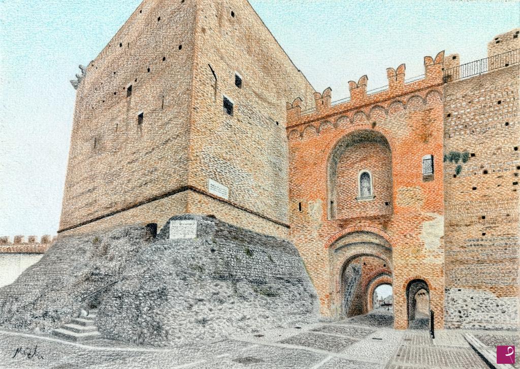 quadri in vendita online - Cittadella - Porta Padova e Torre di Malta
