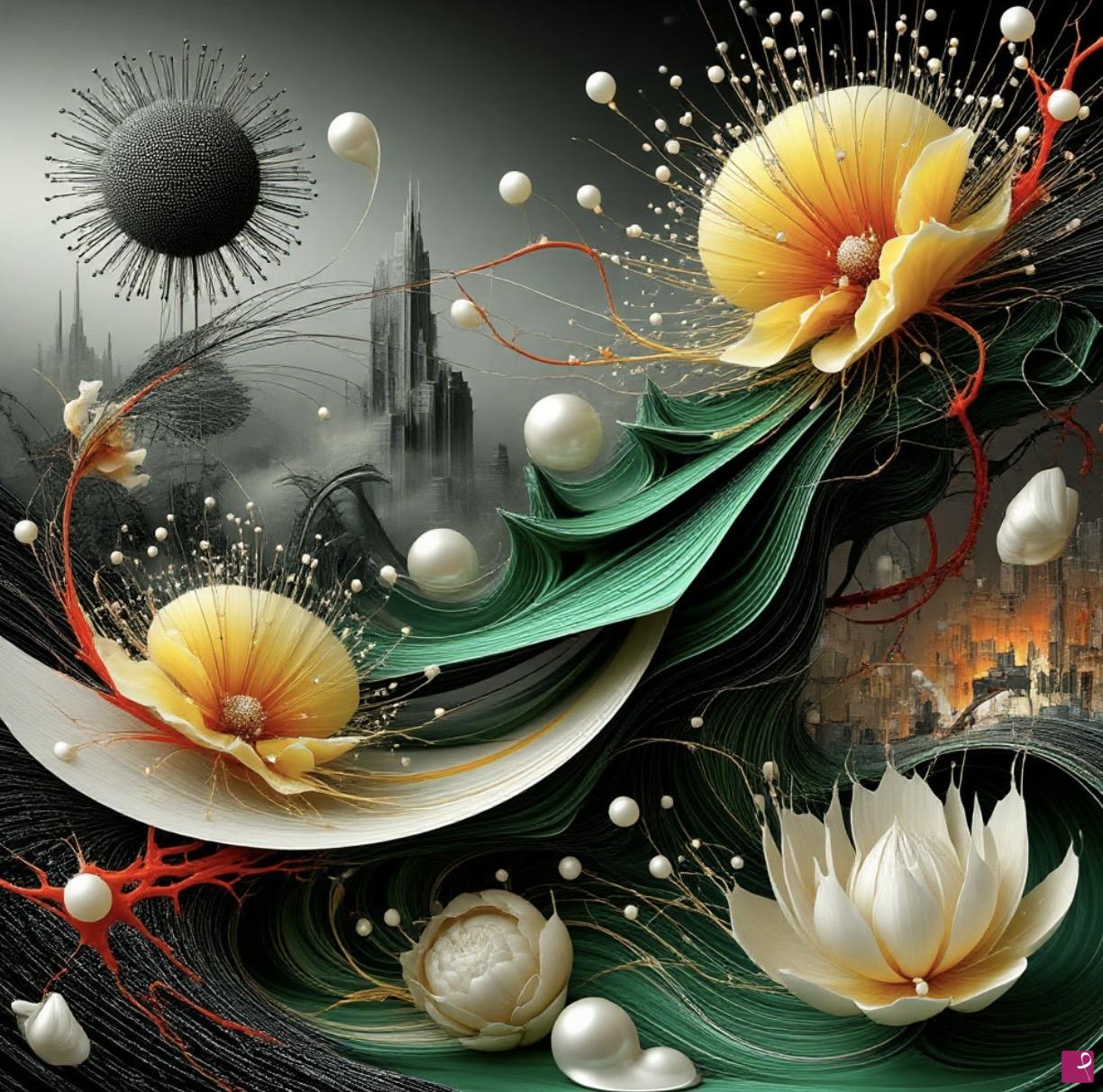 quadri in vendita online - City Flower Garden