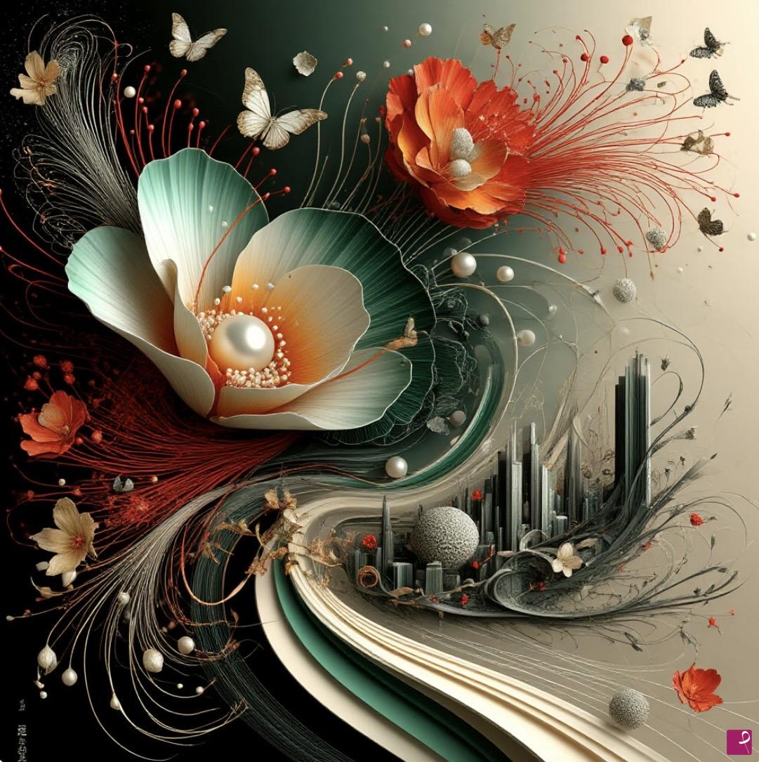 quadri in vendita online - City flowers