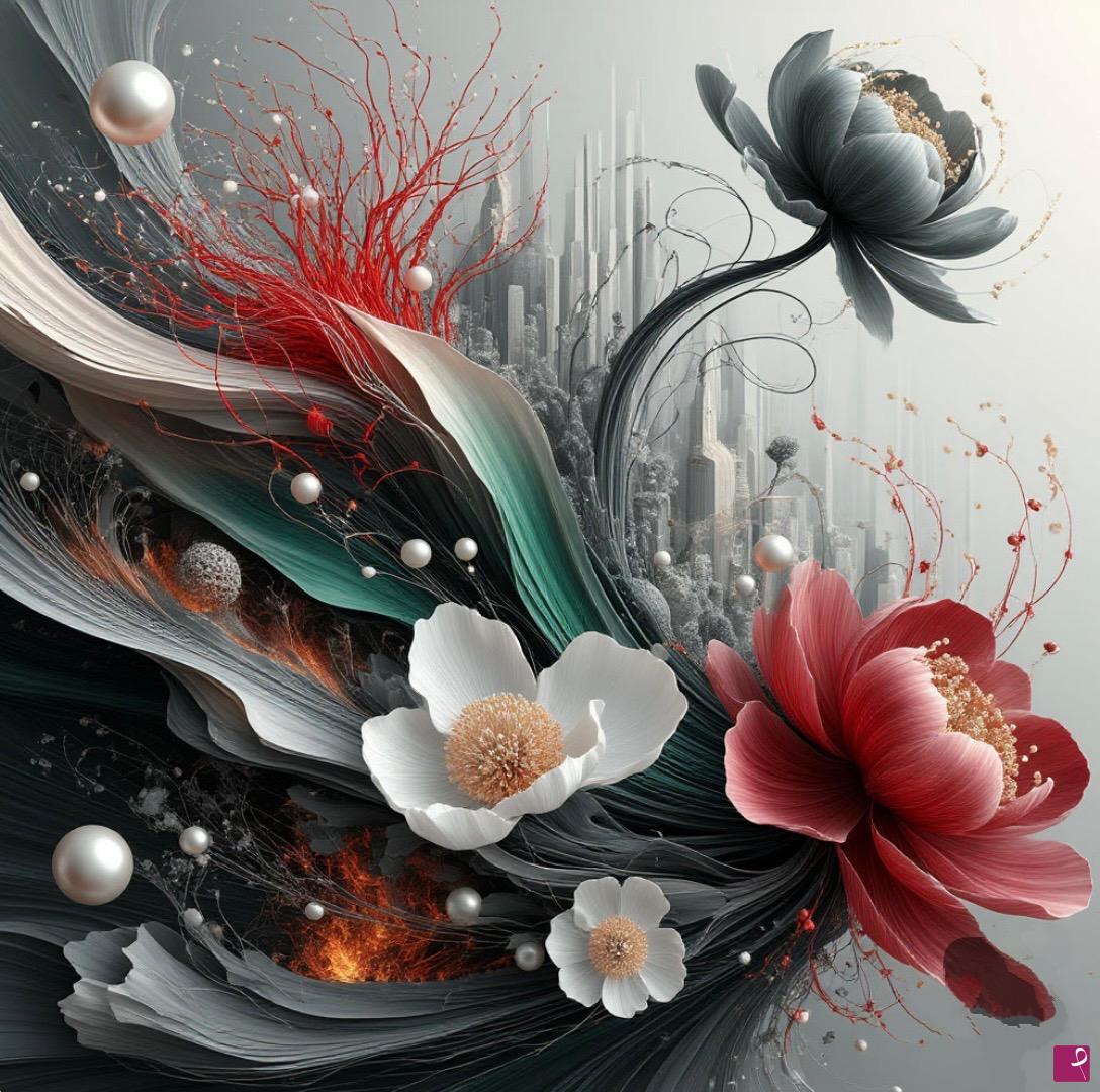 quadri in vendita online - City flowers 