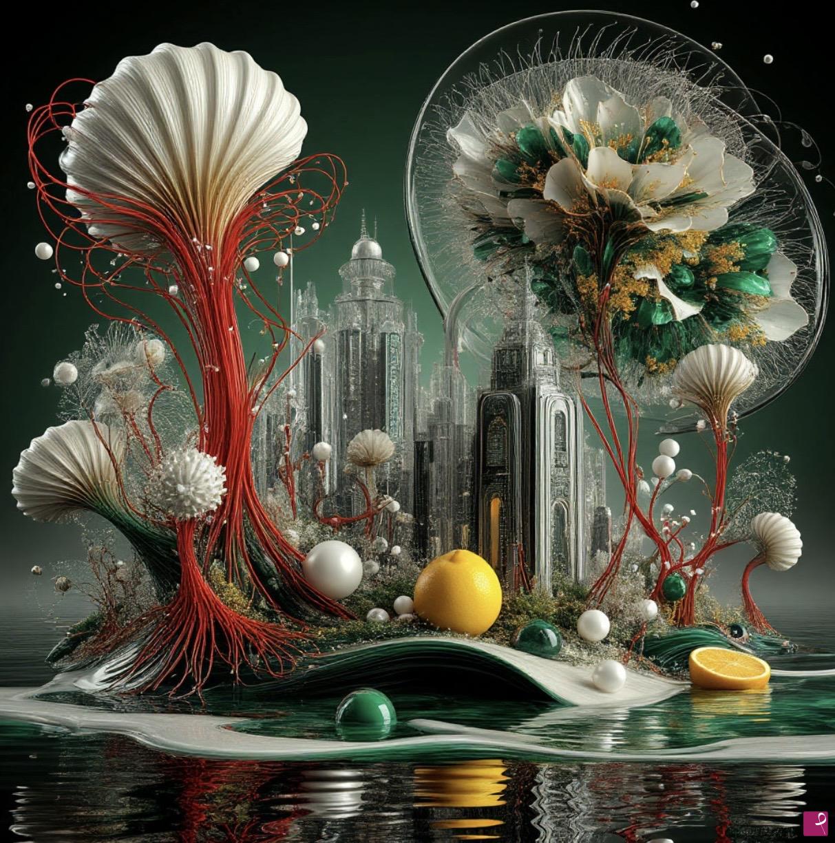 quadri in vendita online - City flowers 