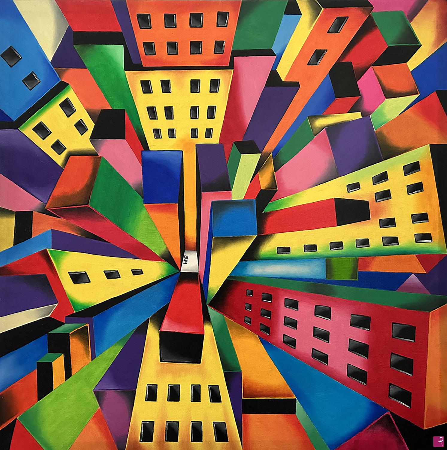 quadri in vendita online - City from above