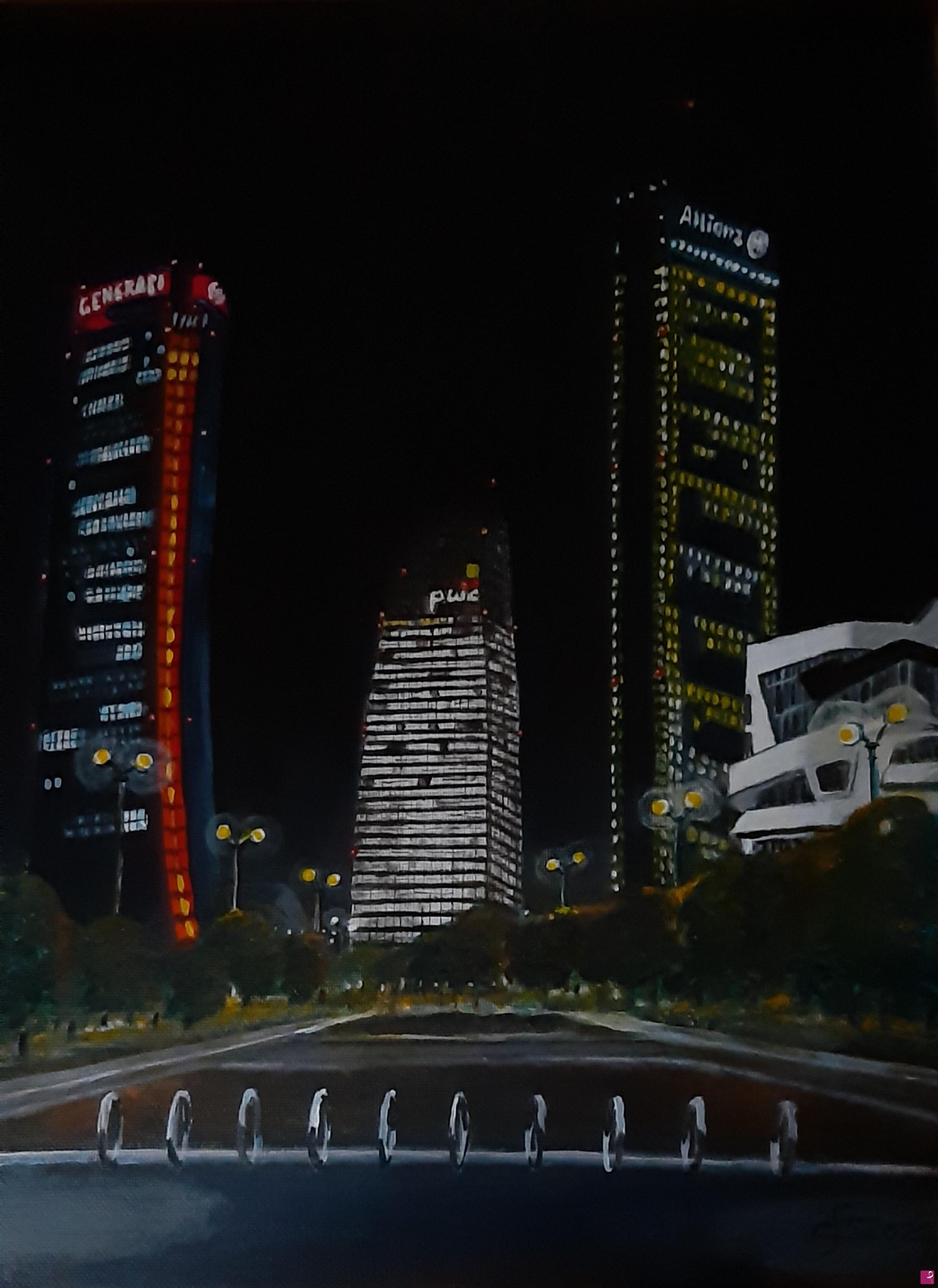 quadri in vendita online - City Life Night 