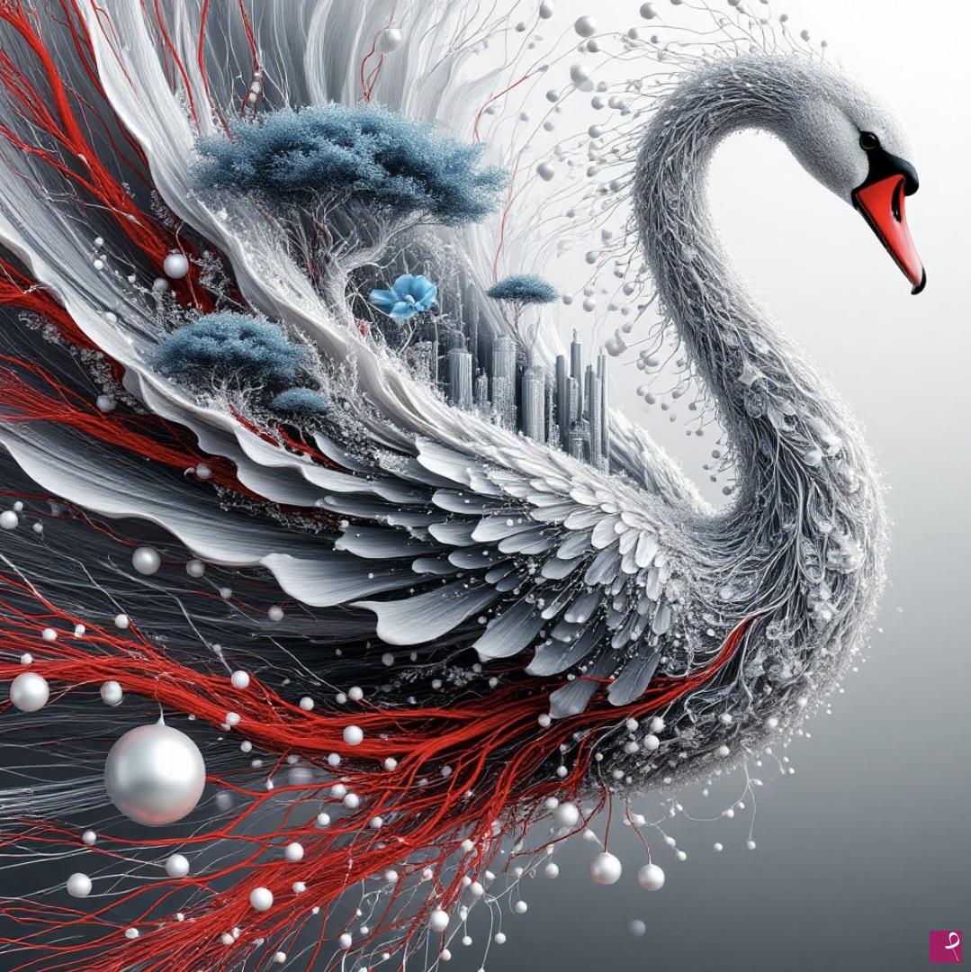 quadri in vendita online - City Swan