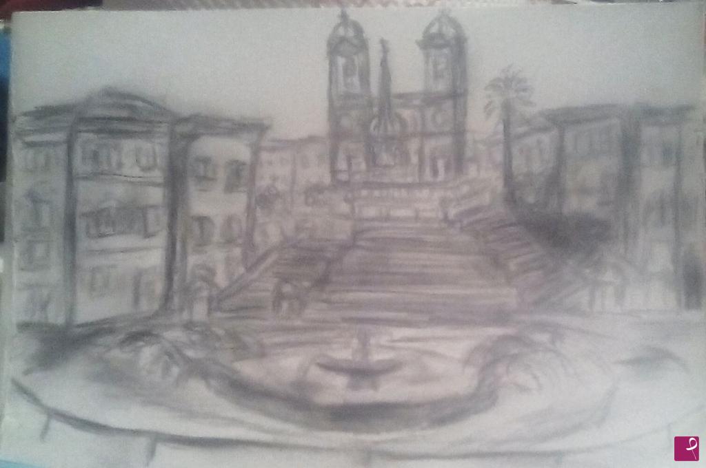 quadri in vendita online - city.Spain square. Rome