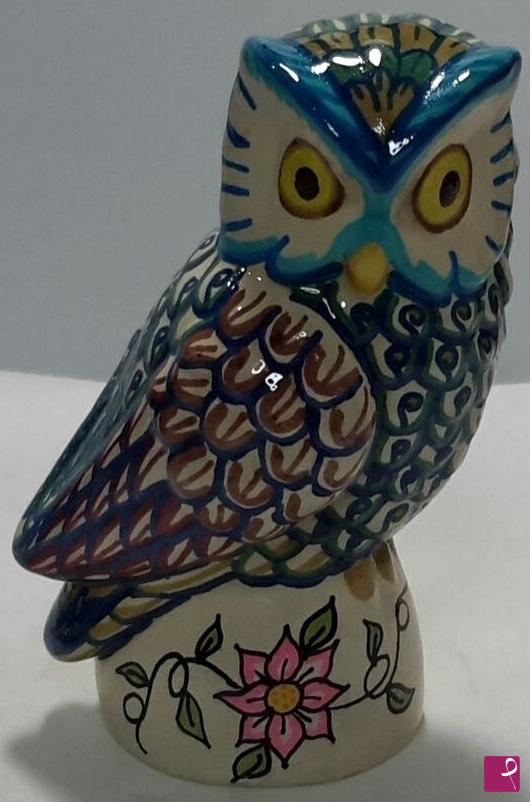 quadri in vendita online - Civetta in ceramica artistica siciliana