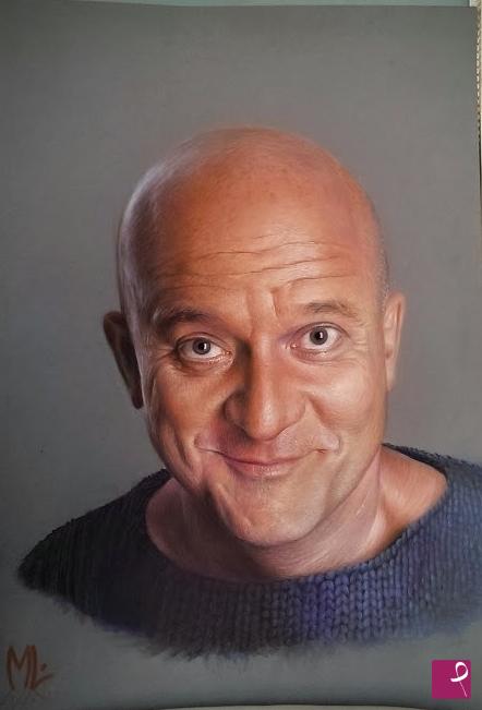 quadri in vendita online - Claudio Bisio-simpatico (manco tanto) umorista