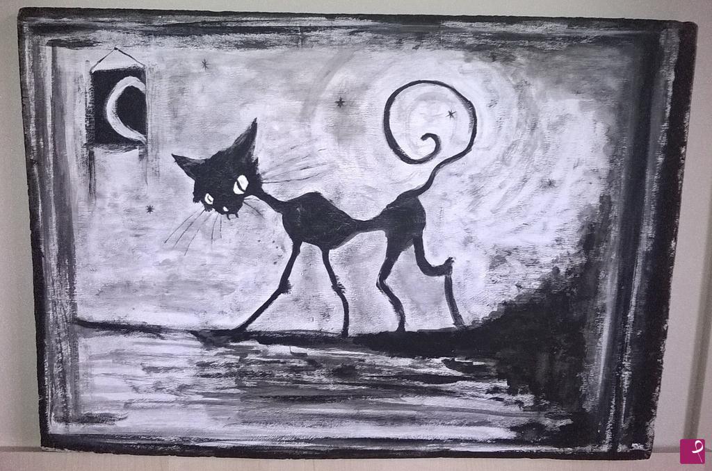 quadri in vendita online - Cleo, il gatto.