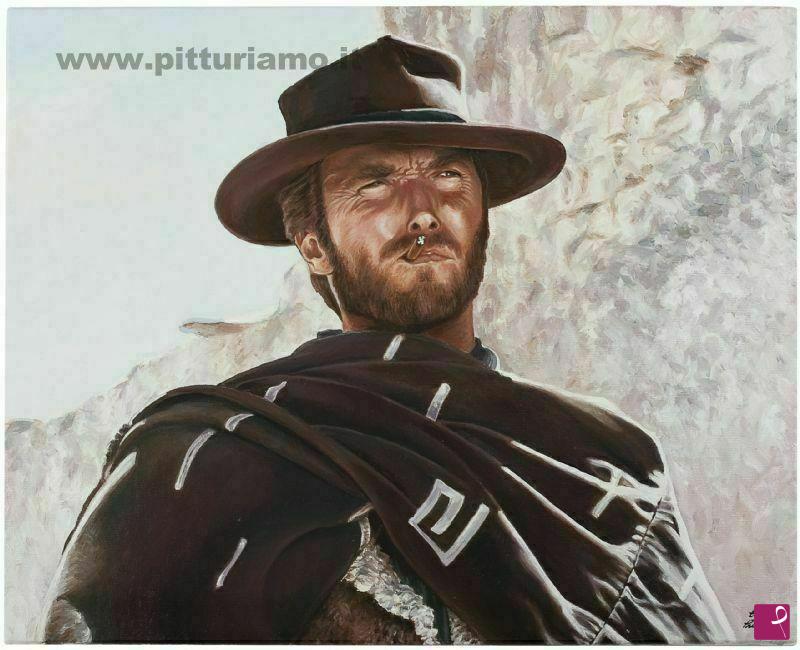 quadri in vendita online - Clint Eastwood