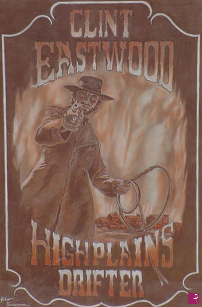 quadri in vendita online - Clint Eastwood  "High Plains Drifter"