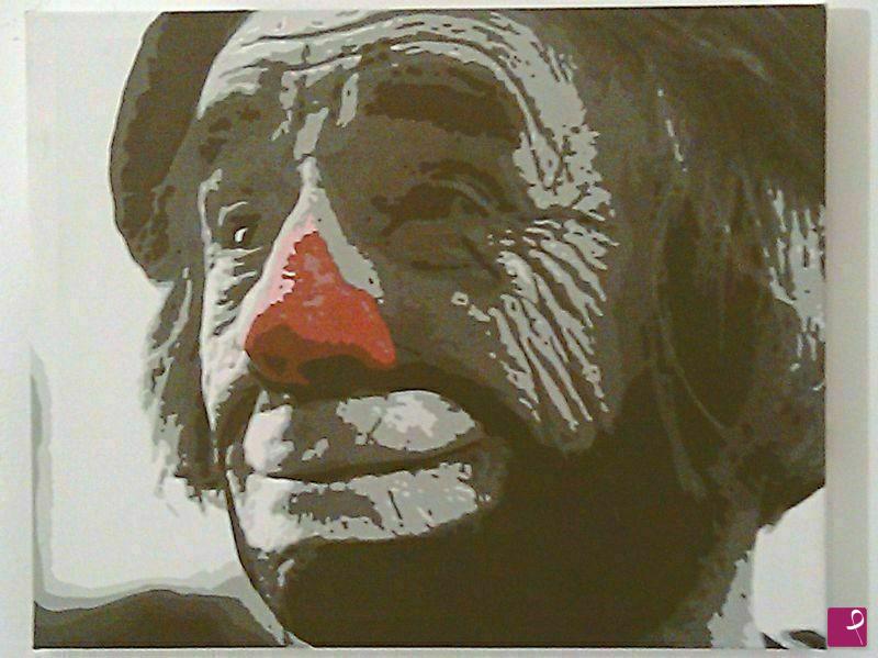 quadri in vendita online - Clown - La vita contemporanea