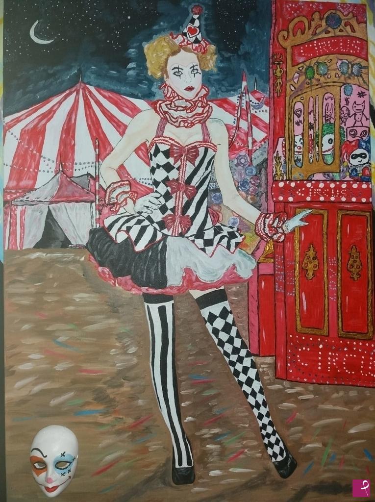 quadri in vendita online - clown du mystère