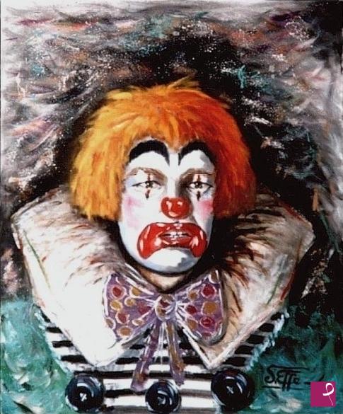 quadri in vendita online - Clown Miguel
