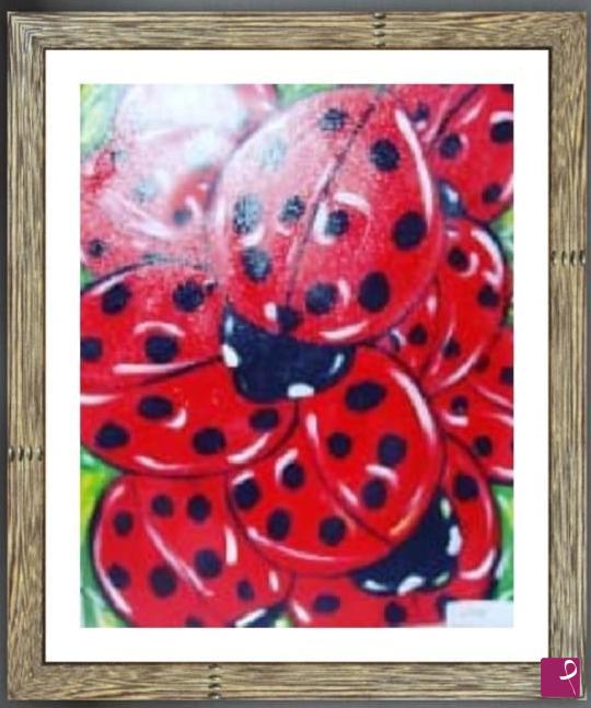 quadri in vendita online - coccinelle rosse