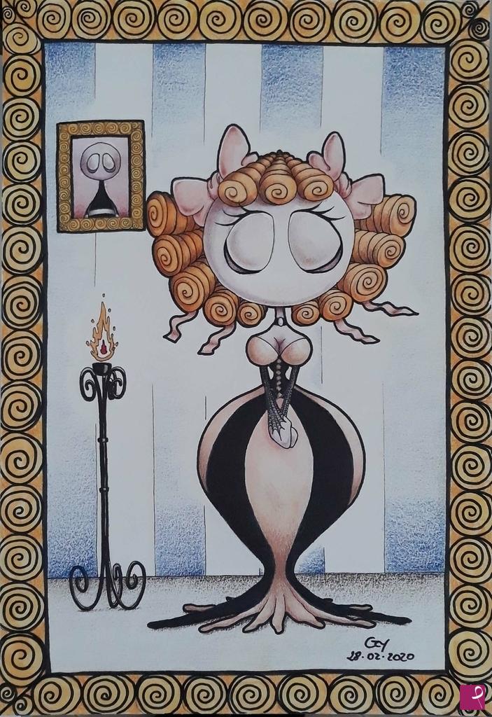 quadri in vendita online - Cocoot (mio personaggio) disegno 2
