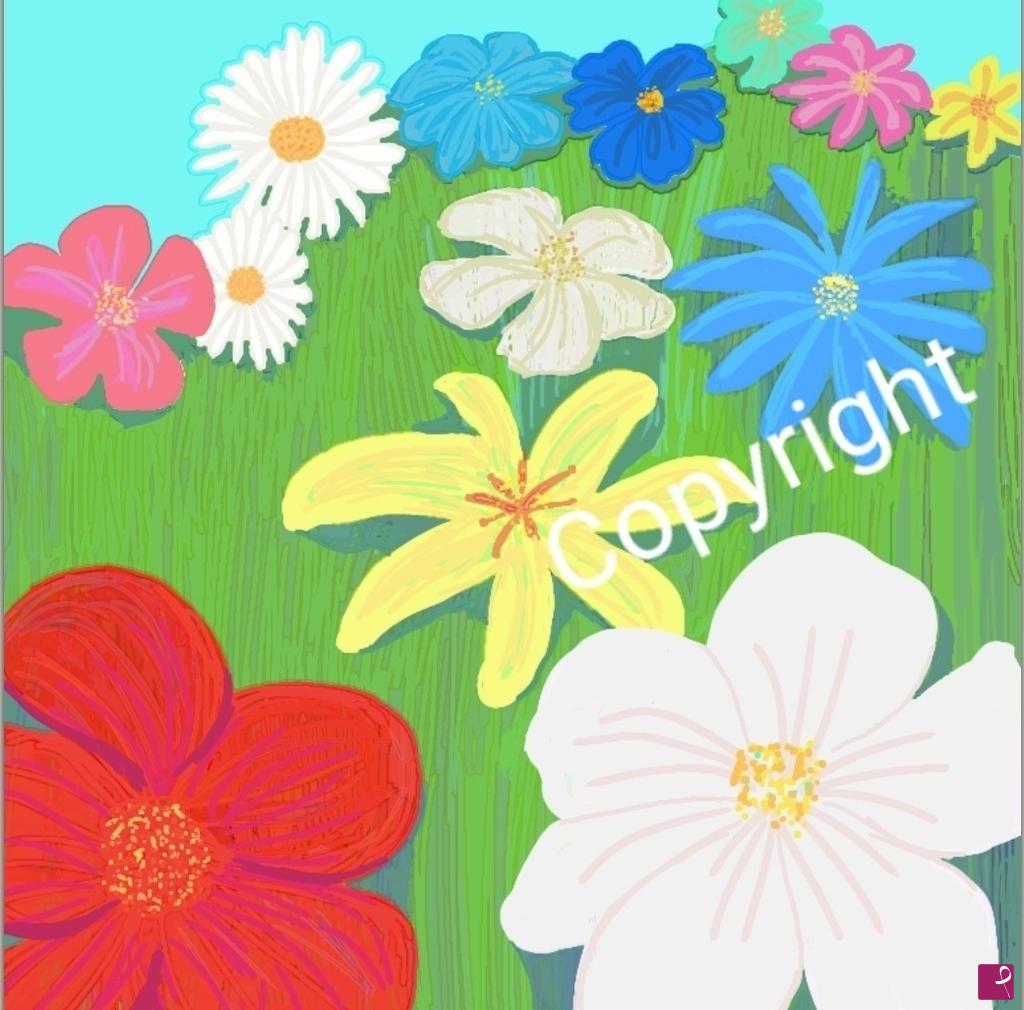 quadri in vendita online - Cod. IB 085 2020 - Prato in fiore