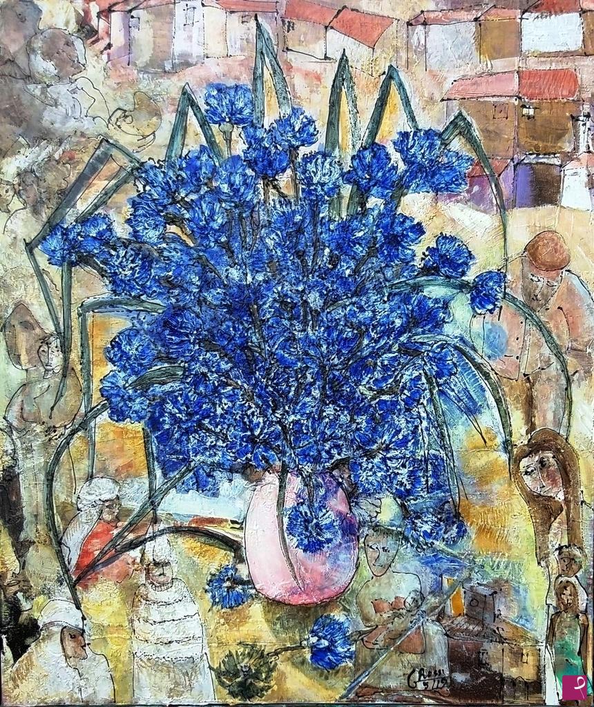 quadri in vendita online - Cogli l'attimo,la vita è un fiume che scorre veloce" 60 x 70 x 4 cm