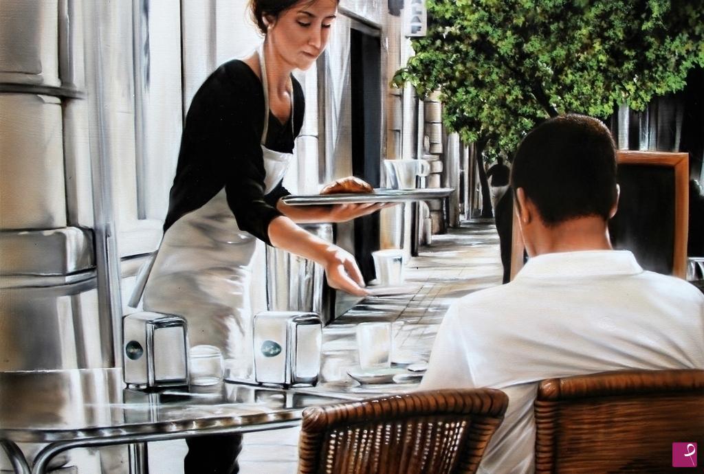 quadri in vendita online - Colazione a Valencia
