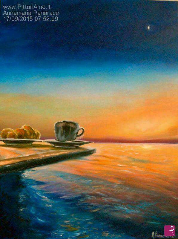 quadri in vendita online - Colazione all'alba