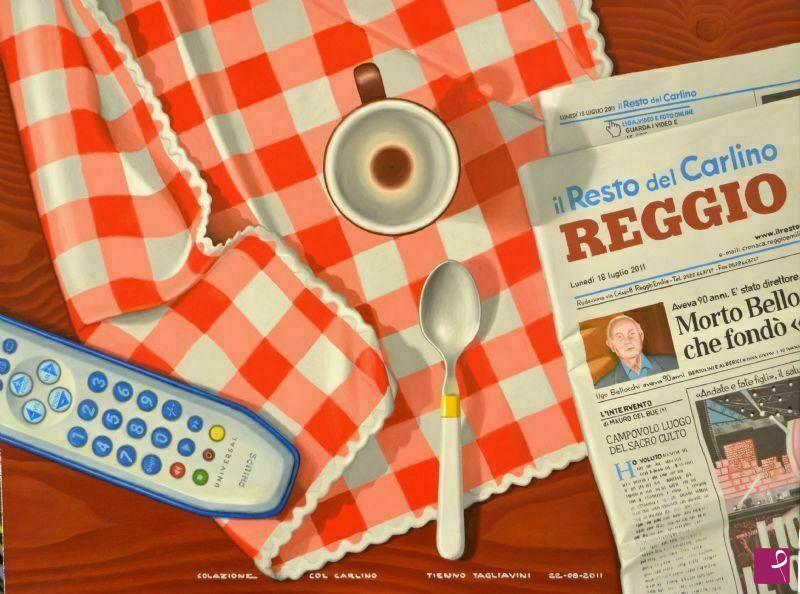 quadri in vendita online - Colazione col Carlino