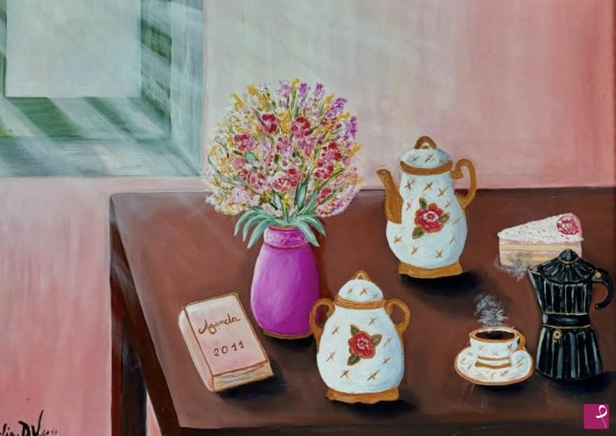 quadri in vendita online - Colazione da Amelia