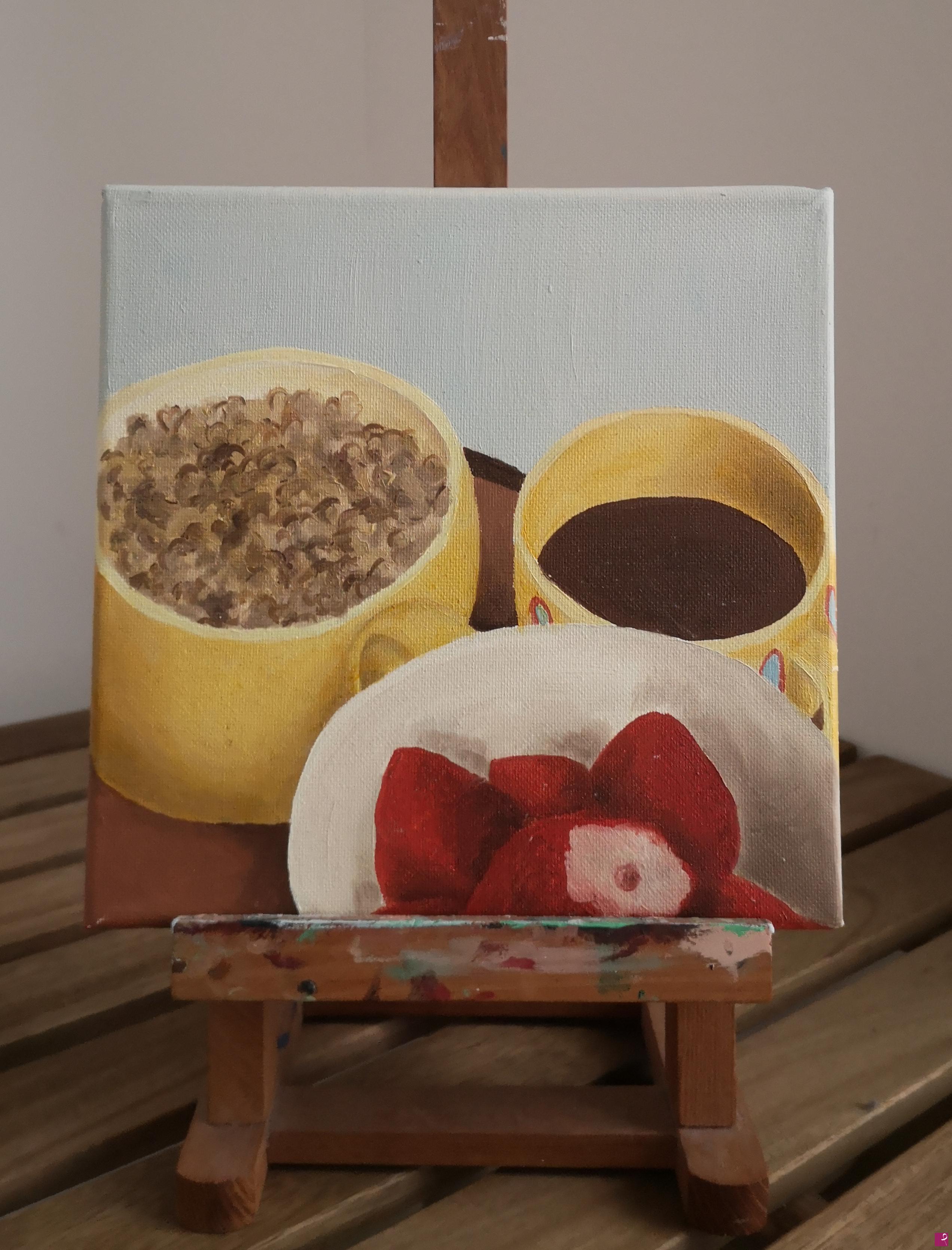 quadri in vendita online - Colazione d'Aprile